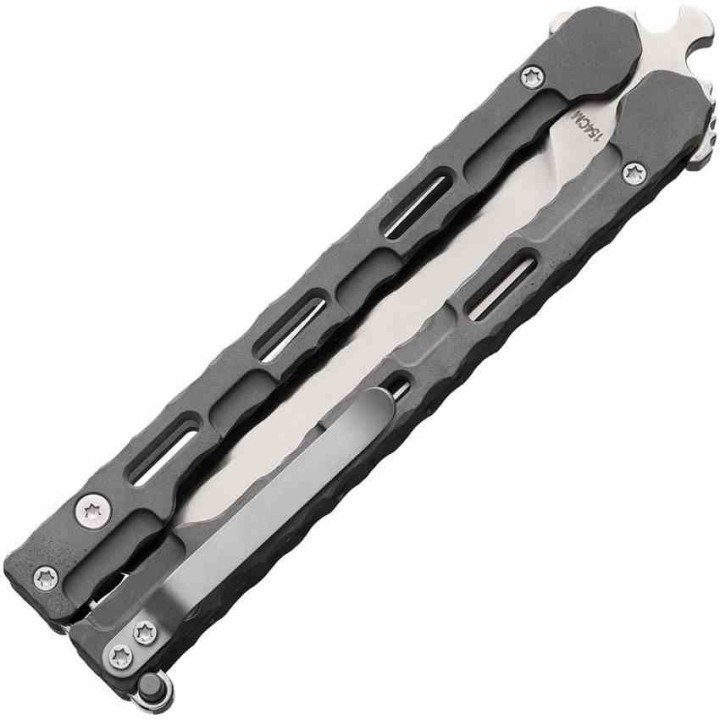 Couteau Papillon Mantis Bali Song Dexter Warn Lame Acier 154CM Manche Titane Made USA MAN8055 - Livraison Gratuite