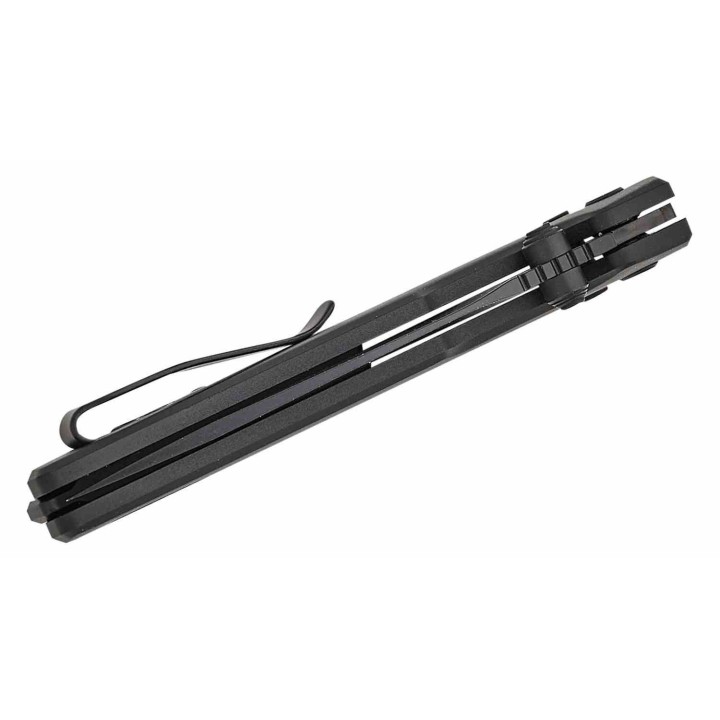Couteau Kershaw Mini Iridium Black Lame Acier D2 Manche Alum KVT Clip AXIS/Crossbar Lock KS2051BLK - Livraison Gratuite