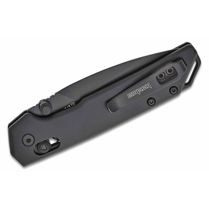 Couteau Kershaw Mini Iridium Black Lame Acier D2 Manche Alum KVT Clip AXIS/Crossbar Lock KS2051BLK - Livraison Gratuite