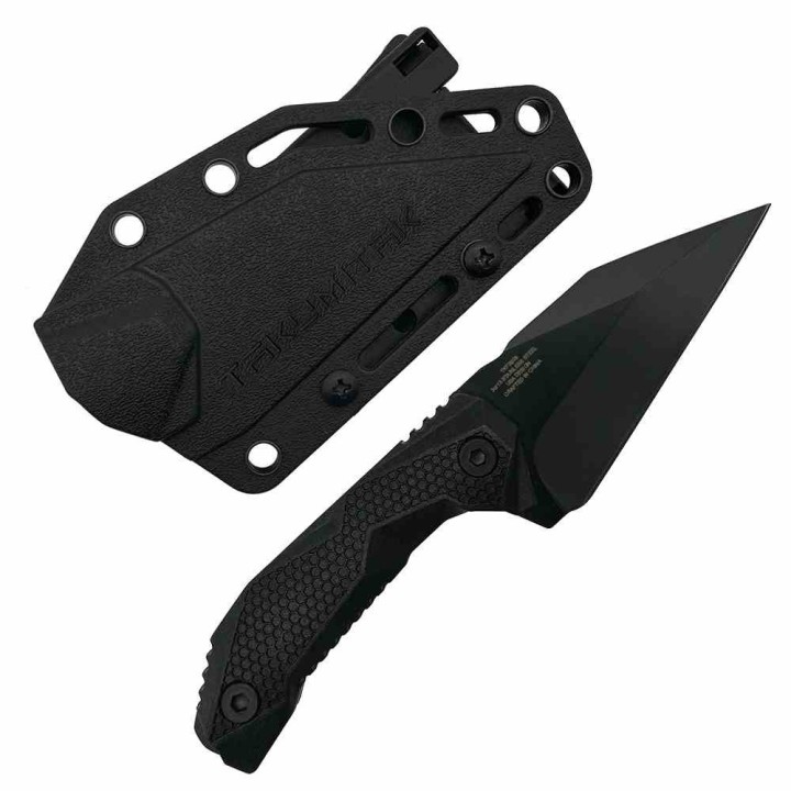 Couteau Takumitak SPARKY Black Lame Acier 3Cr13 Manche & Etui FRN TKF3S09 - Livraison Gratuite