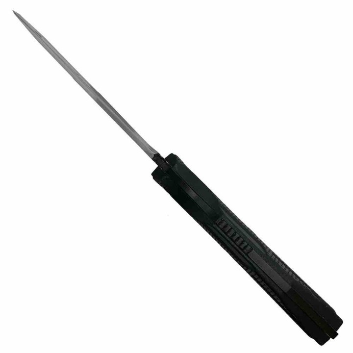 Couteau Tactical Takumitak Muted Black Lame Tanto Acier 3Cr13 Manche & Etui FRN TKF3S06 - Livraison Gratuite