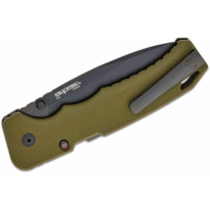 Couteau Cold Steel Swift III A/O Lame Acier CPM-M4 Black Manche FDE G10 Clip ATLAS Lock CSFL40AT - Livraison Gratuite