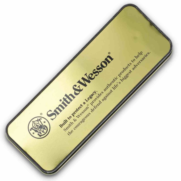 Couteau Smith&Wesson A/O Lame Acier 3Cr13 Manche Aluminium Linerlock Clip Boite Métal SWP1208873 - Livraison Gratuite