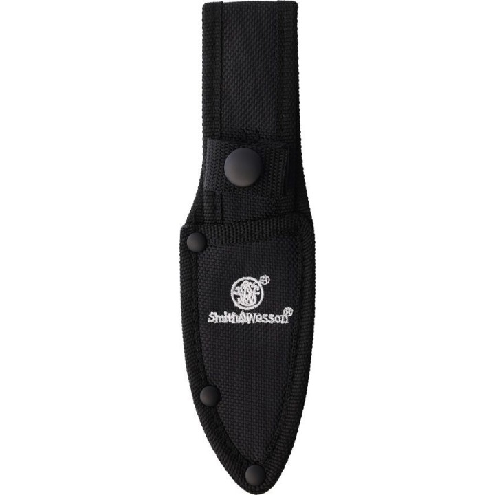 Couteau Tactical Smith&Wesson H.R.T. Tanto Tan Lame Acier 7Cr17Mov Manche TPE Etui Nylon SWP1208876 - Livraison Gratuite