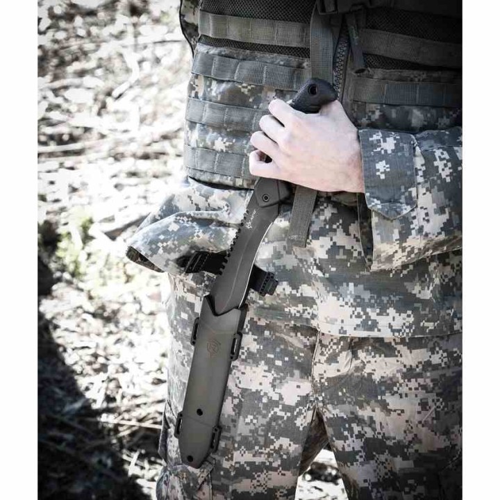 Couteau de Survie REAPR Tac Bowie Lame Acier 420 Manche TPR Etui Molded SHF11001  - Livraison Gratuite