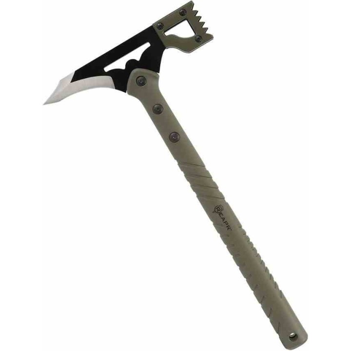 Hache Marteau Reapr Battle Hammer Lame Acier 420 Manche FRN OD Green Etui MOLLE SHF11050 - Livraison Gratuite