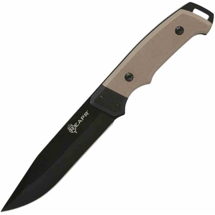 Couteau De Survie Reapr Brigade Lame Acier 420 Manche Black & Tan G10 Etui Nylon SHF11009 - Livraison Gratuite