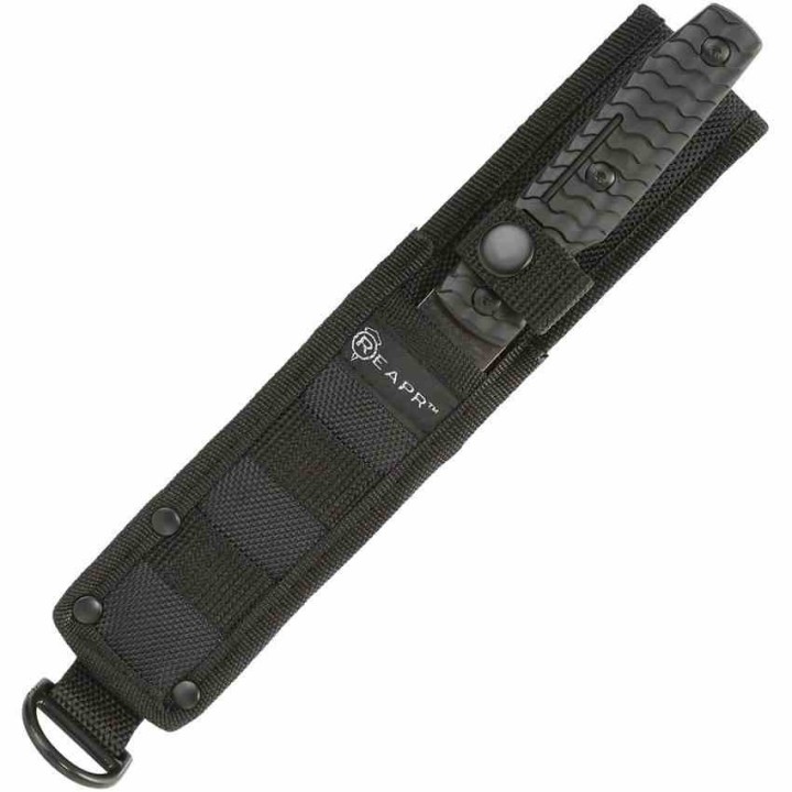Lot de 2 Couteaux Reapr Tac Tanto 1 Fixe & 1 Folder Lame Acier 420 Etui Nylon SHF11008 - Livraison Gratuite