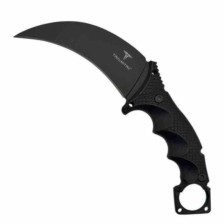 Couteau Karambit Takumitak Midnight Lame Acier 3Cr13 Manche & Etui FRN TKF307 - Livraison Gratuite