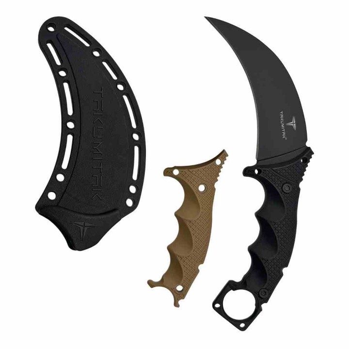 Couteau Karambit Takumitak Midnight Lame Acier 3Cr13 Manche & Etui FRN TKF307 - Livraison Gratuite