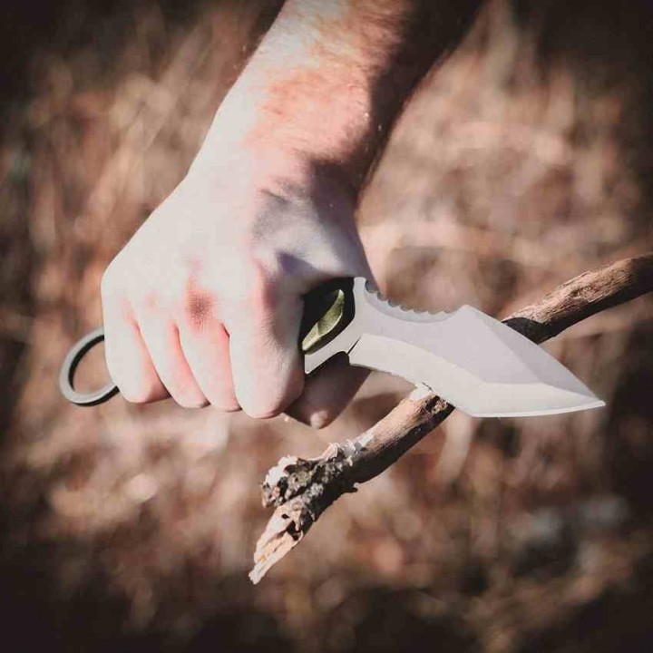 Couteau Karambit Reapr Slamr Recurve Tanto Manche Green Lame Acier 420 Etui Nylon SHF11010 - Livraison Gratuite