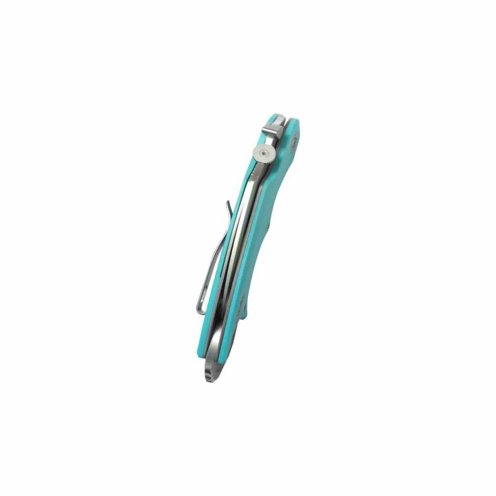 Couteau Kubey Rogue Pikal Karambit Blue Manche G10 Lame Acier 14C28N SW IKBS Linerlock Clip KUB298C - Livraison Gratuite