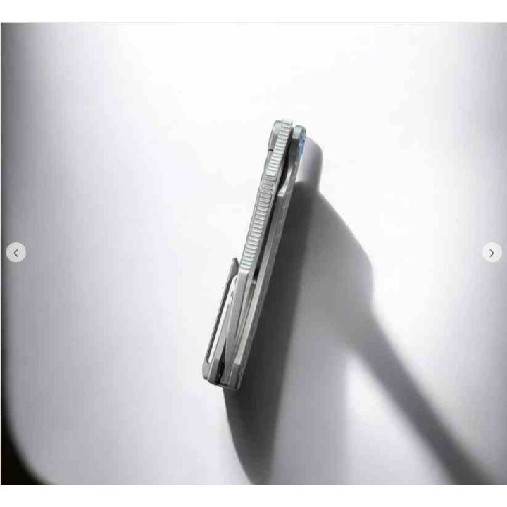 Couteau Kubey Sylow Grey Manche Titane Lame Acier 14C28N SW IKBS Framelock Clip KUB260A - Livraison Gratuite