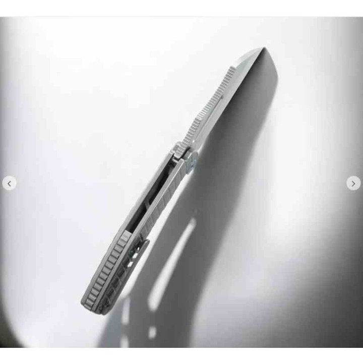 Couteau Kubey Sylow Grey Manche Titane Lame Acier 14C28N SW IKBS Framelock Clip KUB260A - Livraison Gratuite