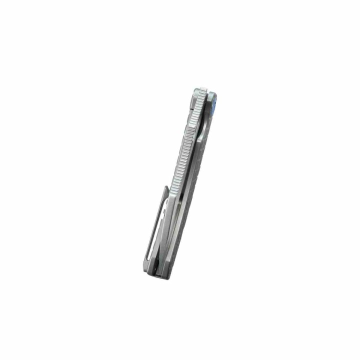 Couteau Kubey Sylow Grey Manche Titane Lame Acier 14C28N SW IKBS Framelock Clip KUB260A - Livraison Gratuite