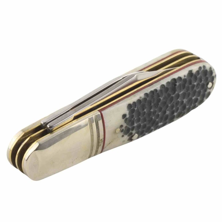 Couteau Rough Ryder Buckshot Bone Barlow Lame Acier 440A Manche en Os RR2041 - Livraison Gratuite