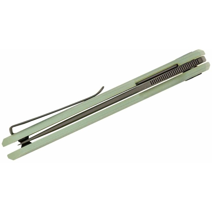 Couteau Bestechman Dundee Jade Manche G10 Lame Acier MagnaCut Clip Point Liner Lock Clip BTKMK01U - Livraison Gratuite
