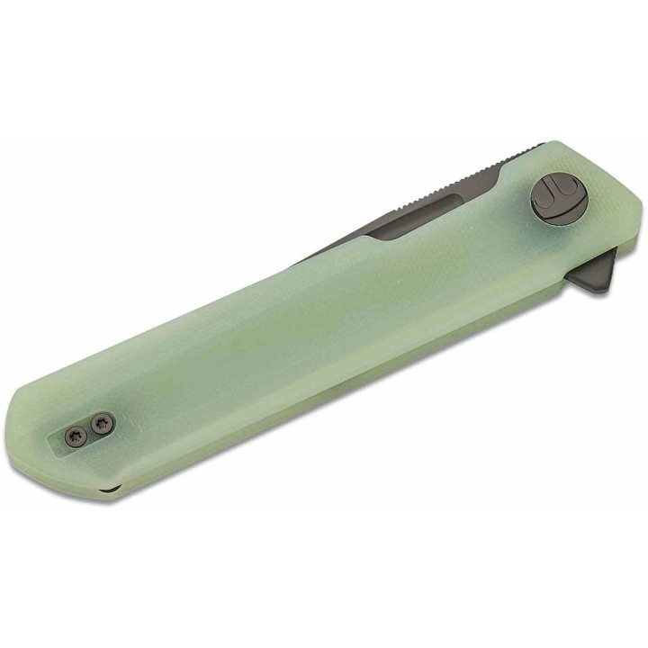 Couteau Bestechman Dundee Jade Manche G10 Lame Acier MagnaCut Clip Point Liner Lock Clip BTKMK01U - Livraison Gratuite
