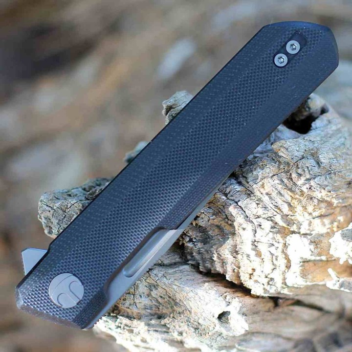 Couteau Bestechman Dundee Black Manche G10 Lame Acier MagnaCut Clip Point Liner Lock Clip BTKMK01T - Livraison Gratuite