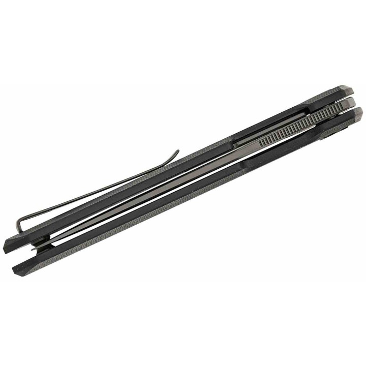 Couteau Bestechman Dundee Black Manche G10 Lame Acier MagnaCut Clip Point Liner Lock Clip BTKMK01T - Livraison Gratuite