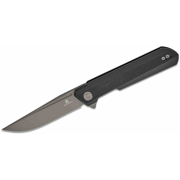 Couteau Bestechman Dundee Black Manche G10 Lame Acier MagnaCut Clip Point Liner Lock Clip BTKMK01T - Livraison Gratuite