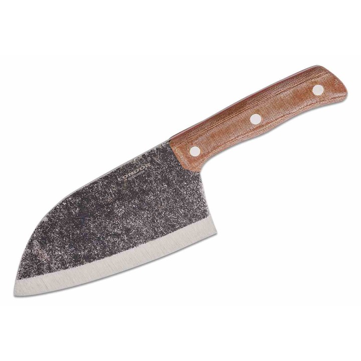 Couteau Condor Serbian Kuvar Cleaver Lame Acier Carbone 1075 Manche Micarta Etui Cuir Salvador CTK500962HC - Livraison Gratuite