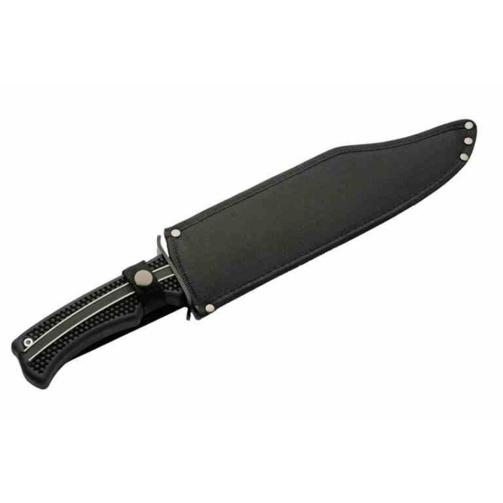 Couteau Rite Edge Raptor Hunter Lame Acier 3Cr13 Sawback Manche ABS Etui Nylon CN211633 - Livraison Gratuite
