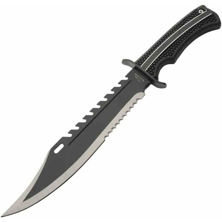 Couteau Rite Edge Raptor Hunter Lame Acier 3Cr13 Sawback Manche ABS Etui Nylon CN211633 - Livraison Gratuite