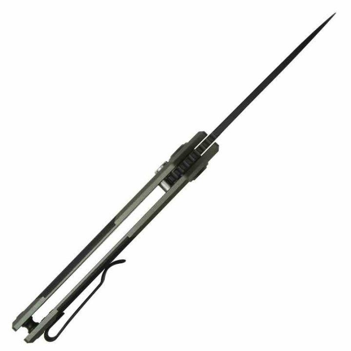 Couteau CJRB Cutlery Version Green/Black Manche Alu Lame Acier AR-RPM9 Blk IKBS Button Lock Clip J1949BBK - Livraison Gratuite