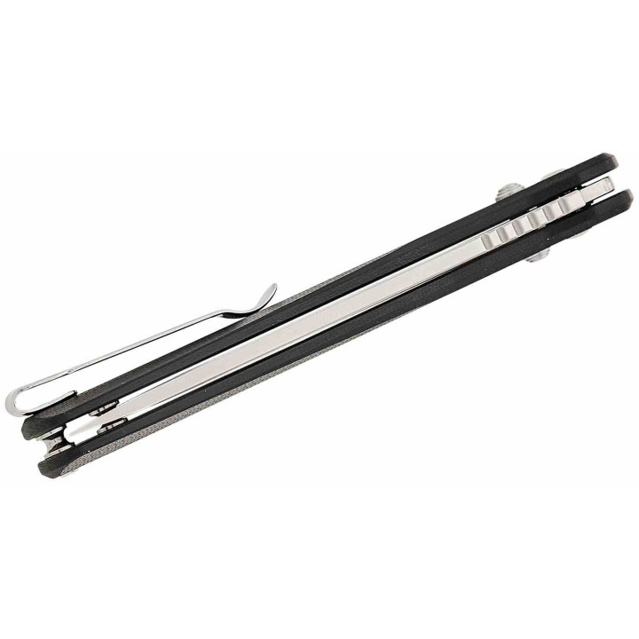 Couteau CJRB Bellona Black Manche G10 Lame Tanto Acier AR-RPM9 IKBS Crossbar Lock Clip J1947BK - Livraison Gratuite