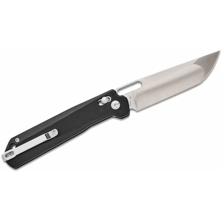 Couteau CJRB Bellona Black Manche G10 Lame Tanto Acier AR-RPM9 IKBS Crossbar Lock Clip J1947BK - Livraison Gratuite