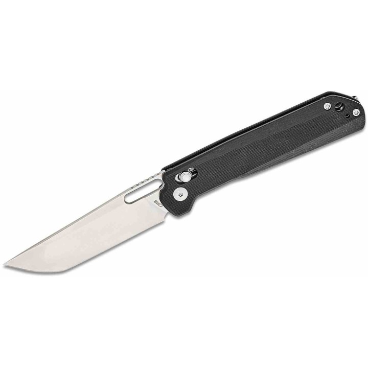 Couteau CJRB Bellona Black Manche G10 Lame Tanto Acier AR-RPM9 IKBS Crossbar Lock Clip J1947BK - Livraison Gratuite