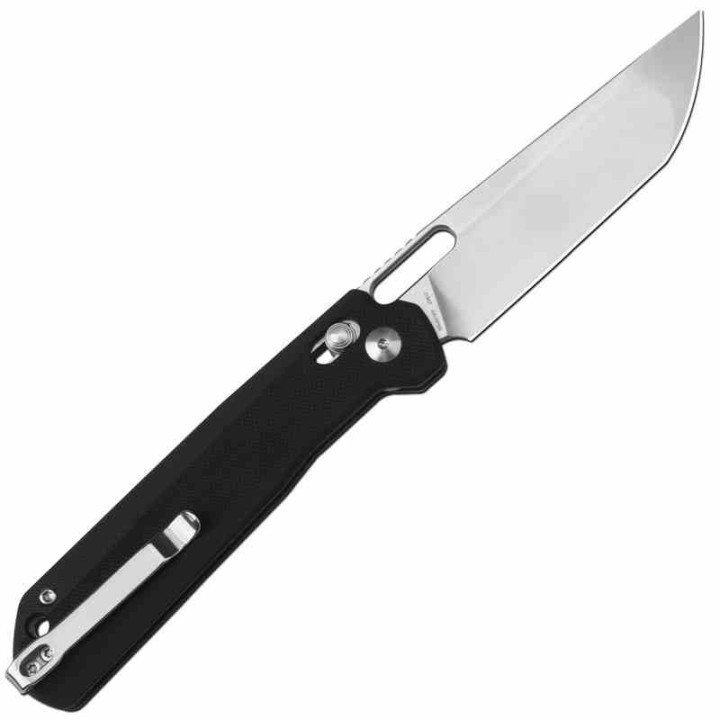 Couteau CJRB Bellona Black Manche G10 Lame Tanto Acier AR-RPM9 IKBS Crossbar Lock Clip J1947BK - Livraison Gratuite