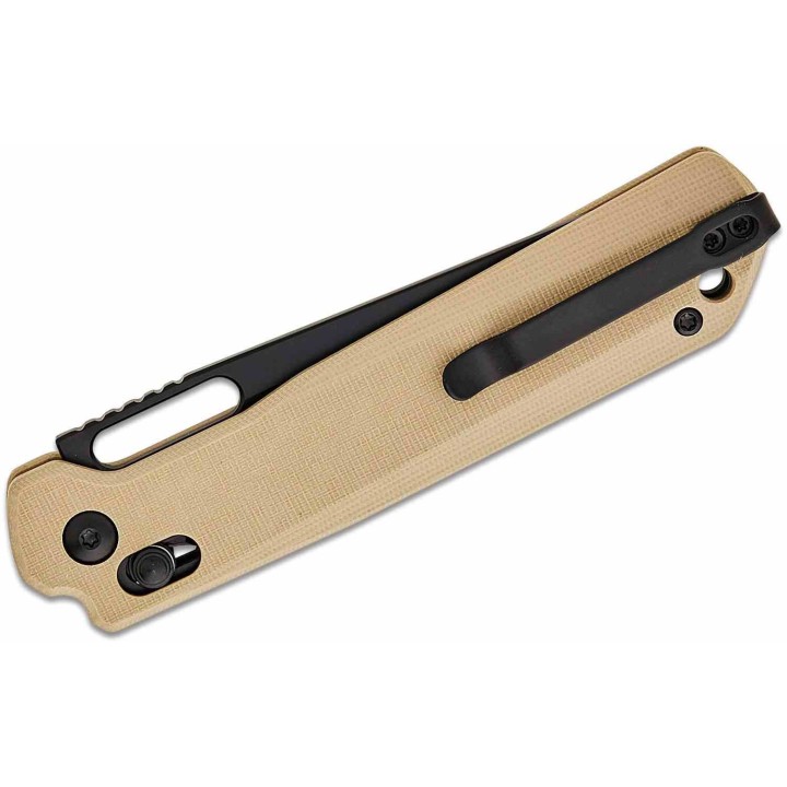 Couteau CJRB Bellona Desert Manche G10 Lame Tanto Acier AR-RPM9 Black IKBS Crossbar Lock Clip J1947BDE - Livraison Gratuite