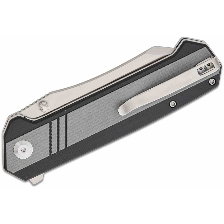 Couteau SENCUT Draxor Black/Gray Manche G10 Lame Acier 9Cr18MoV Sheepsfoot IKBS LinerLock Clip S240353 - Livraison Gratuite