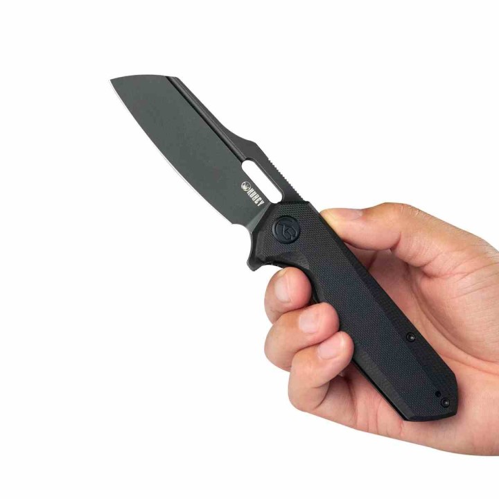  Couteau Kubey Atlas Black Manche G10 Lame Acier 14C28N Black Ikbs LinerLock Clip KUB328G - Livraison Gratuite