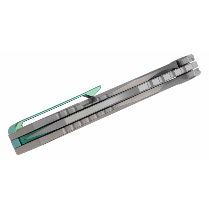 Couteau Kubey Atlas Titane Lame Acier S35VN Sheepsfoot IKBS Frame Lock Clip KUB290E - Livraison Gratuite