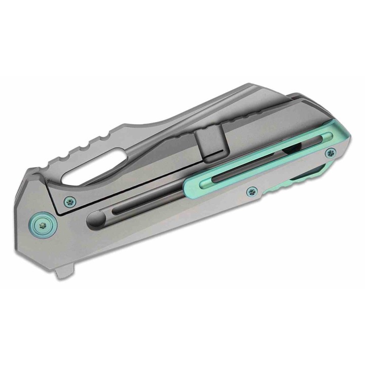 Couteau Kubey Atlas Titane Lame Acier S35VN Sheepsfoot IKBS Frame Lock Clip KUB290E - Livraison Gratuite