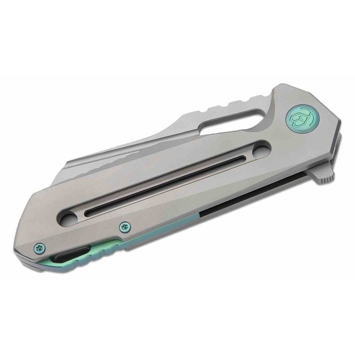 Couteau Kubey Atlas Titane Lame Acier S35VN Sheepsfoot IKBS Frame Lock Clip KUB290E - Livraison Gratuite