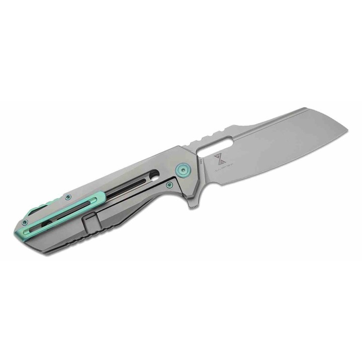 Couteau Kubey Atlas Titane Lame Acier S35VN Sheepsfoot IKBS Frame Lock Clip KUB290E - Livraison Gratuite