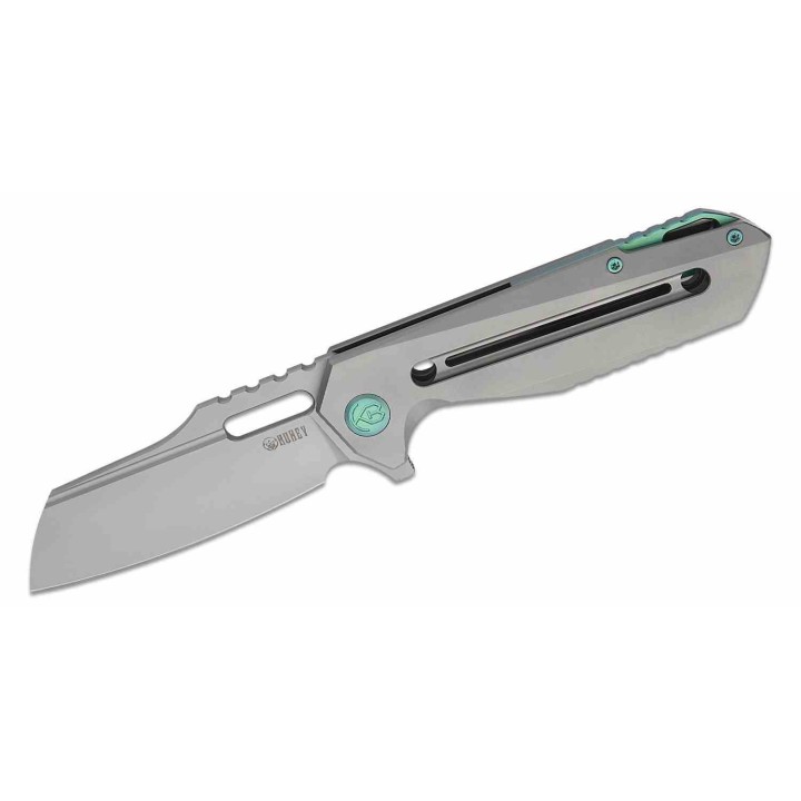 Couteau Kubey Atlas Titane Lame Acier S35VN Sheepsfoot IKBS Frame Lock Clip KUB290E - Livraison Gratuite