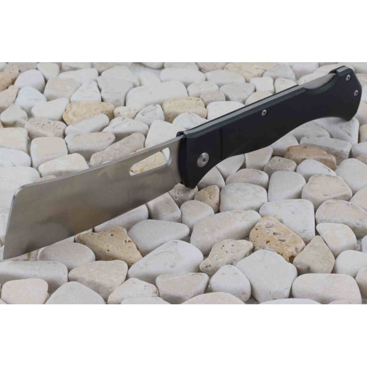 Couteau Rough Ryder Sous Chef Cleaver Lame Acier VG10 Manche Aluminium Lockback Clip RR2537 - Livraison Gratuite