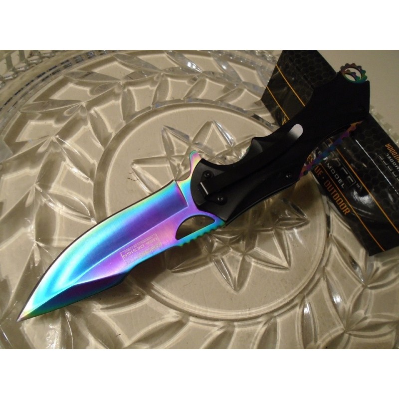 Couteau de poche SCK lame inox. scie (16 cm.) ⚔️ Boutique Épées