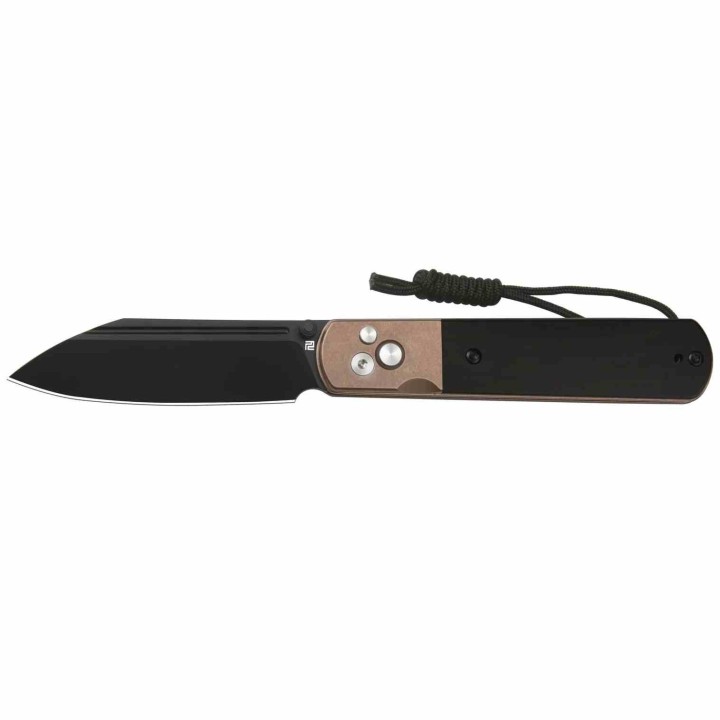 Couteau ARTISAN CUTLERY Holm Ebony Lame Acier AR-RPM9 IKBS Button Lock Clip ATZ1875PBRG - Livraison Gratuite