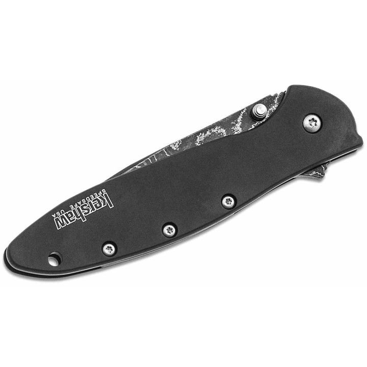 KS1660DAMBK Couteau Kershaw Leek Damas A/O Manche Black Tungsten DLC Framelock Clip USA - Livraison Gratuite