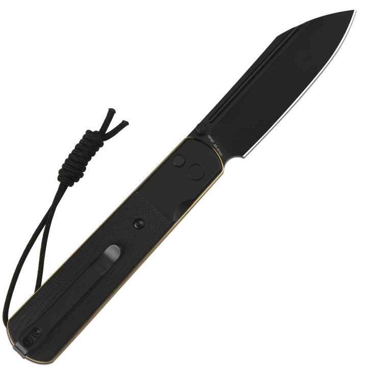 Couteau ARTISAN CUTLERY Holm Black G10 Lame Acier AR-RPM9 Blk IKBS Button Lock Clip ATZ1875PBG - Livraison Gratuite