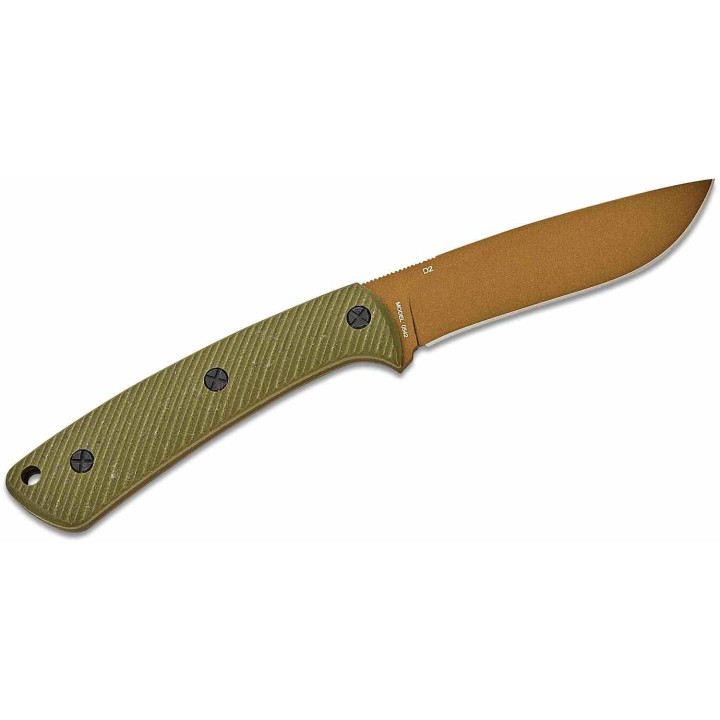 Couteau de Chasse Survie Browning Back Country Medium OD Green Manche G10 Lame Acier D2 Etui Kydex BR0542B - Livraison Gratuite