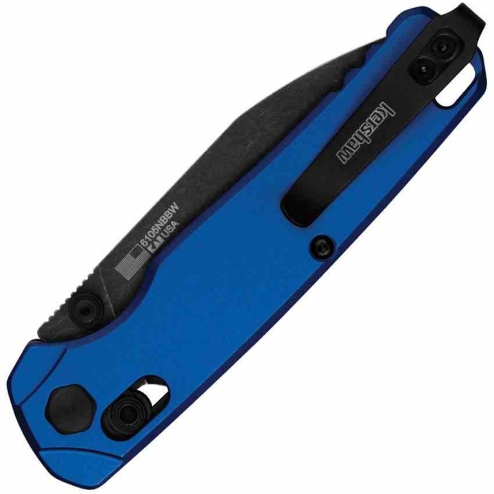 Couteau Kershaw Bel Air Blue Manche Alu Lame Acier CPM-MagnaCut IKBS DuraLock Clip Made USA KS6105NBBW - Livraison Gratuite