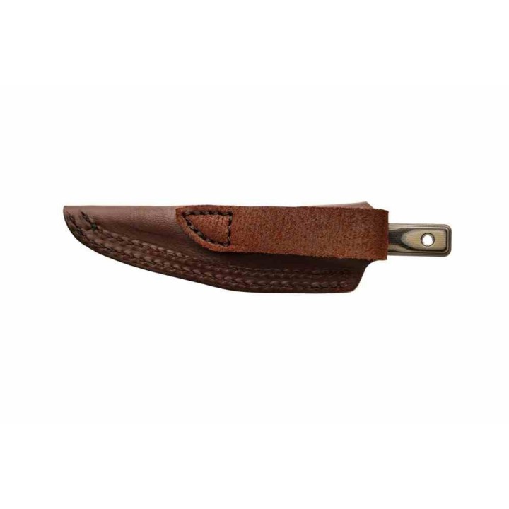 Couteau Tops Wood Nymph Manche G10 Lame Acier Carbone 1095 Etui CUir Made USA TPWDNP01 - Livraison Gratuite