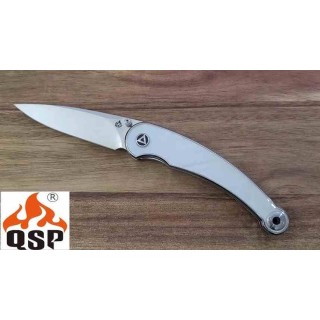 Couteau QSP Dolphin Pearl Lame Acier 14C28N IKBS Liner Lock Clip QS161C - Livraison Gratuite